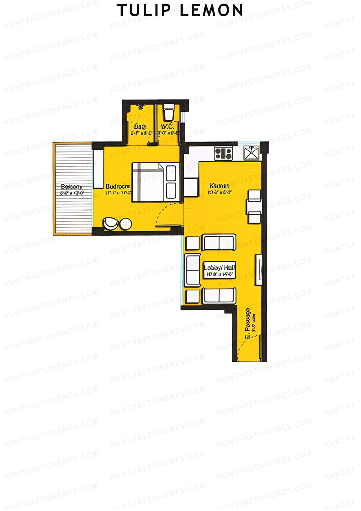Tulip Lemon Tower B1 Unit 2 (Type B) Floor Plan