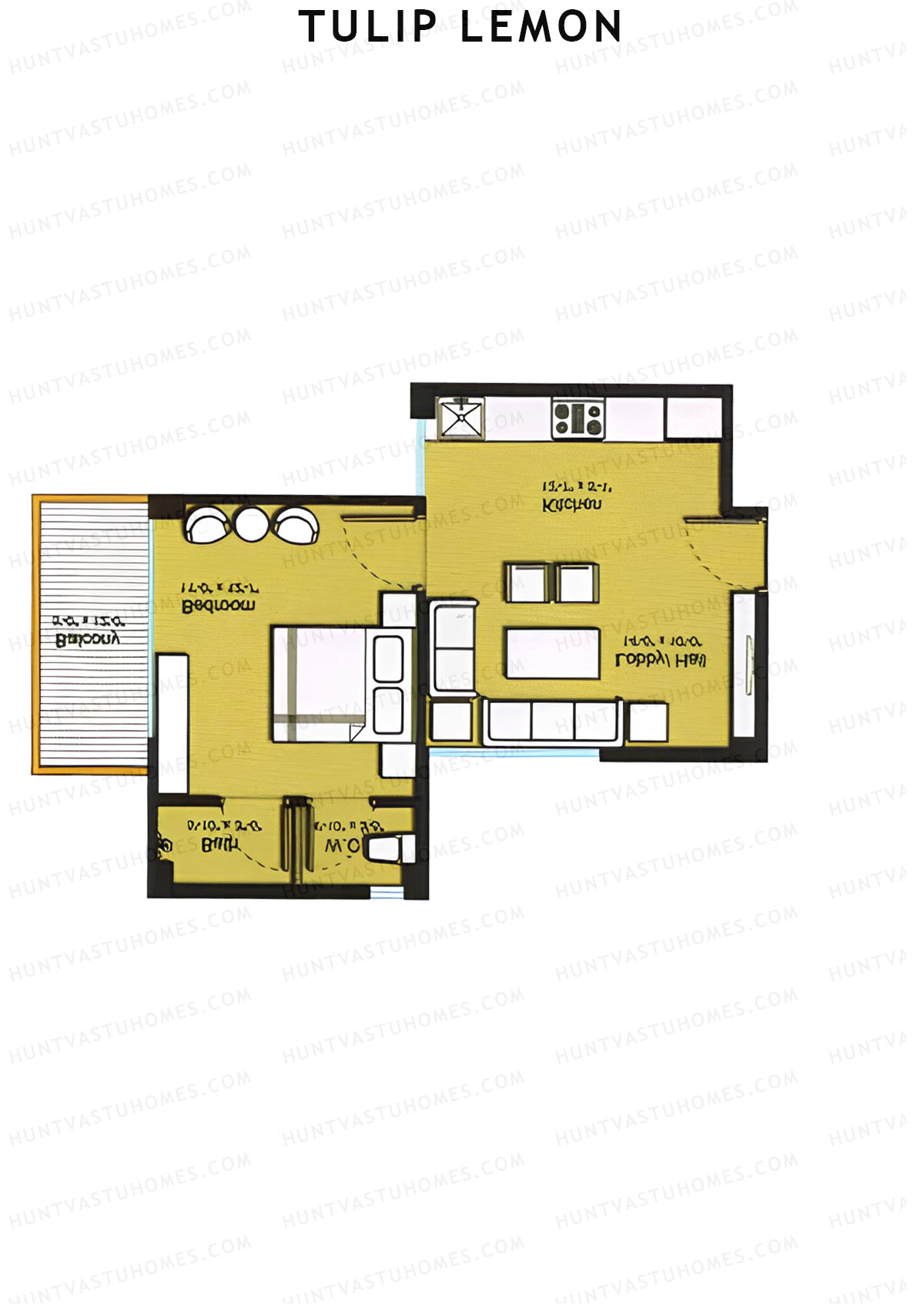 Tulip Lemon Tower B1 Unit 8 (Type B) Floor Plan