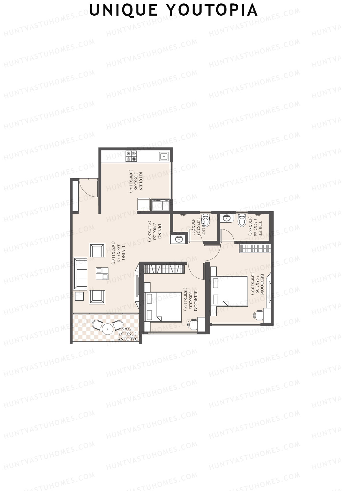 Unique Youtopia Wing A1 Unit 3 Floor Plan