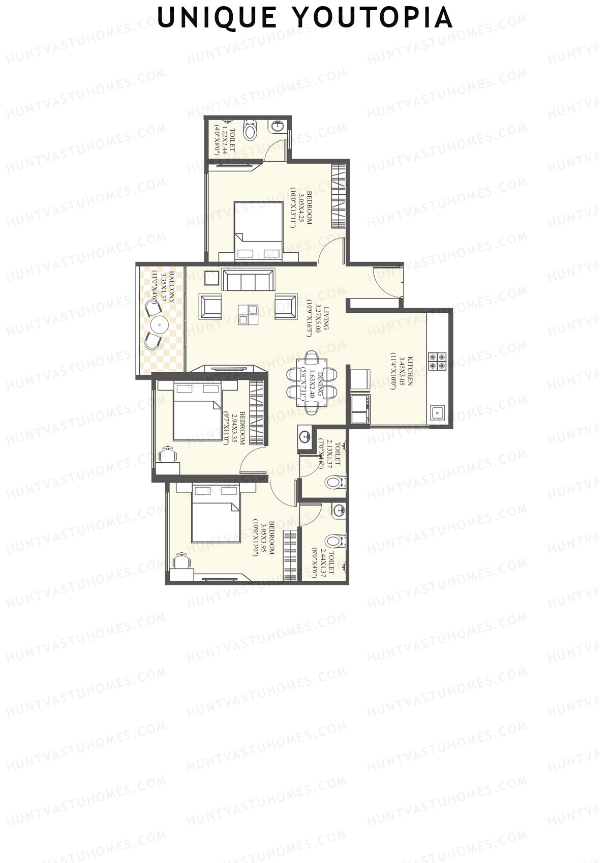 Unique Youtopia Wing A1 Unit 6 Floor Plan