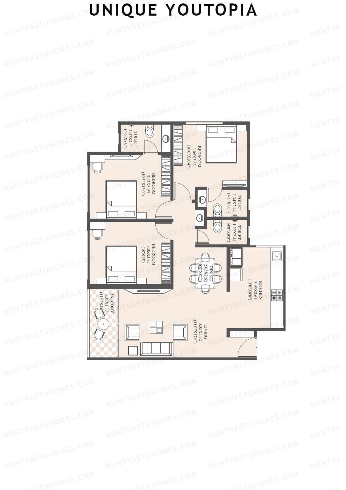 Unique Youtopia Wing A1 Unit 6 Floor Plan