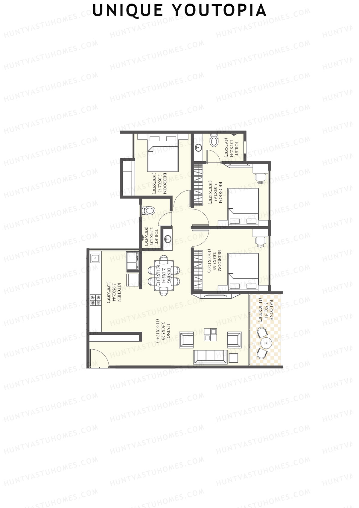 Unique Youtopia Wing A2 Unit 1 Floor Plan