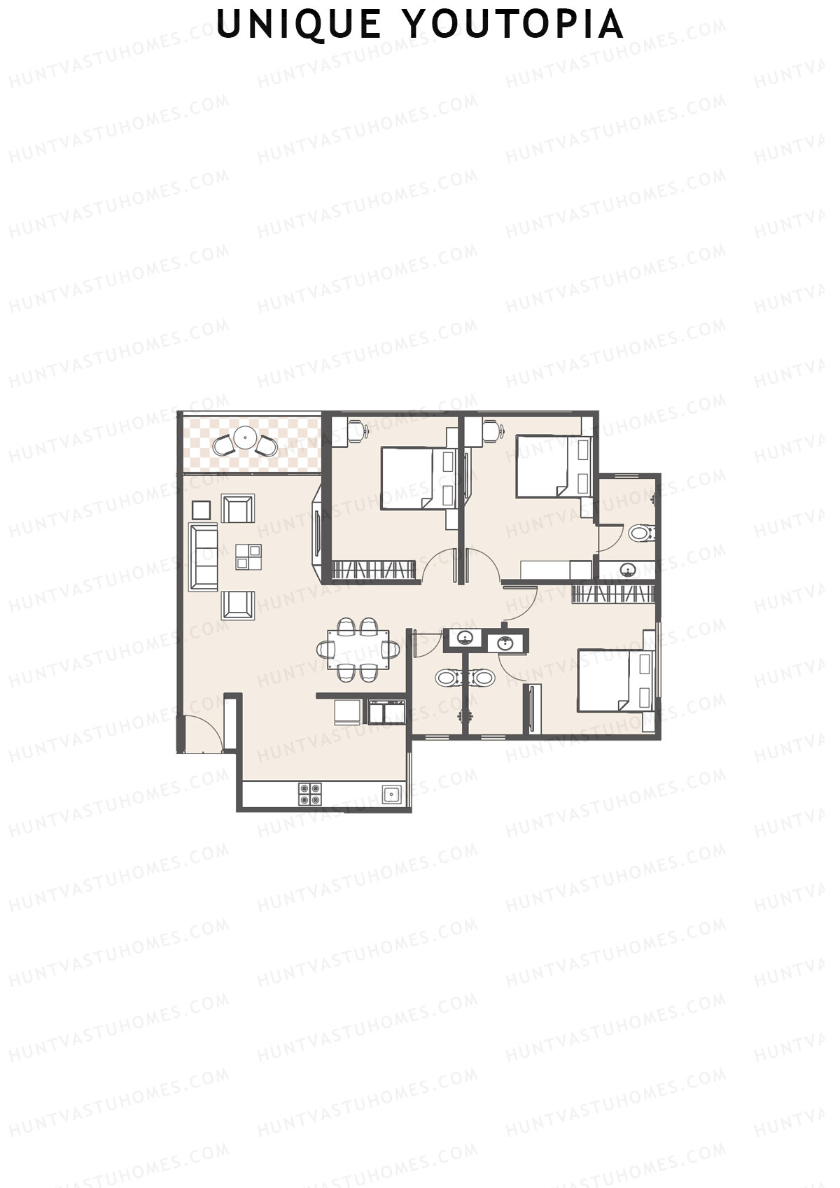 Unique Youtopia Wing A3 Unit 1 Floor Plan