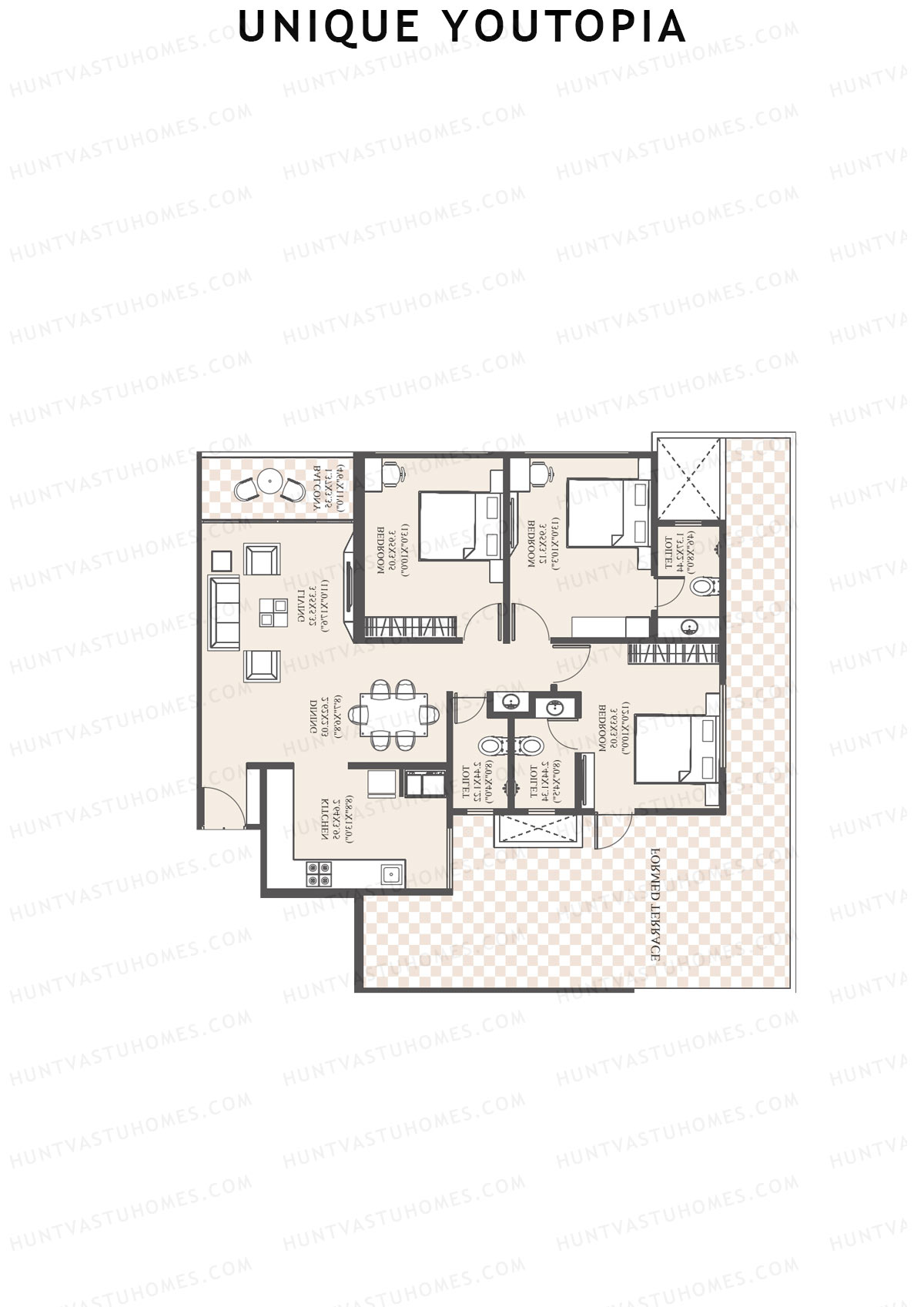 Unique Youtopia Wing A3 Unit 1 Floor Plan