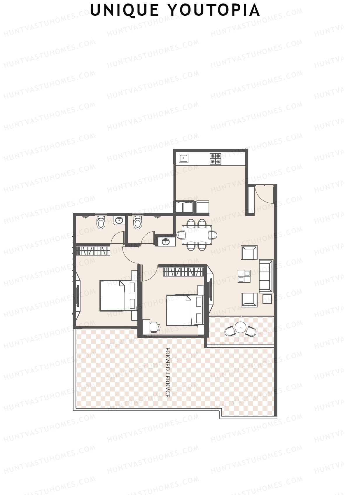 Unique Youtopia Wing A3 Unit 3 Floor Plan
