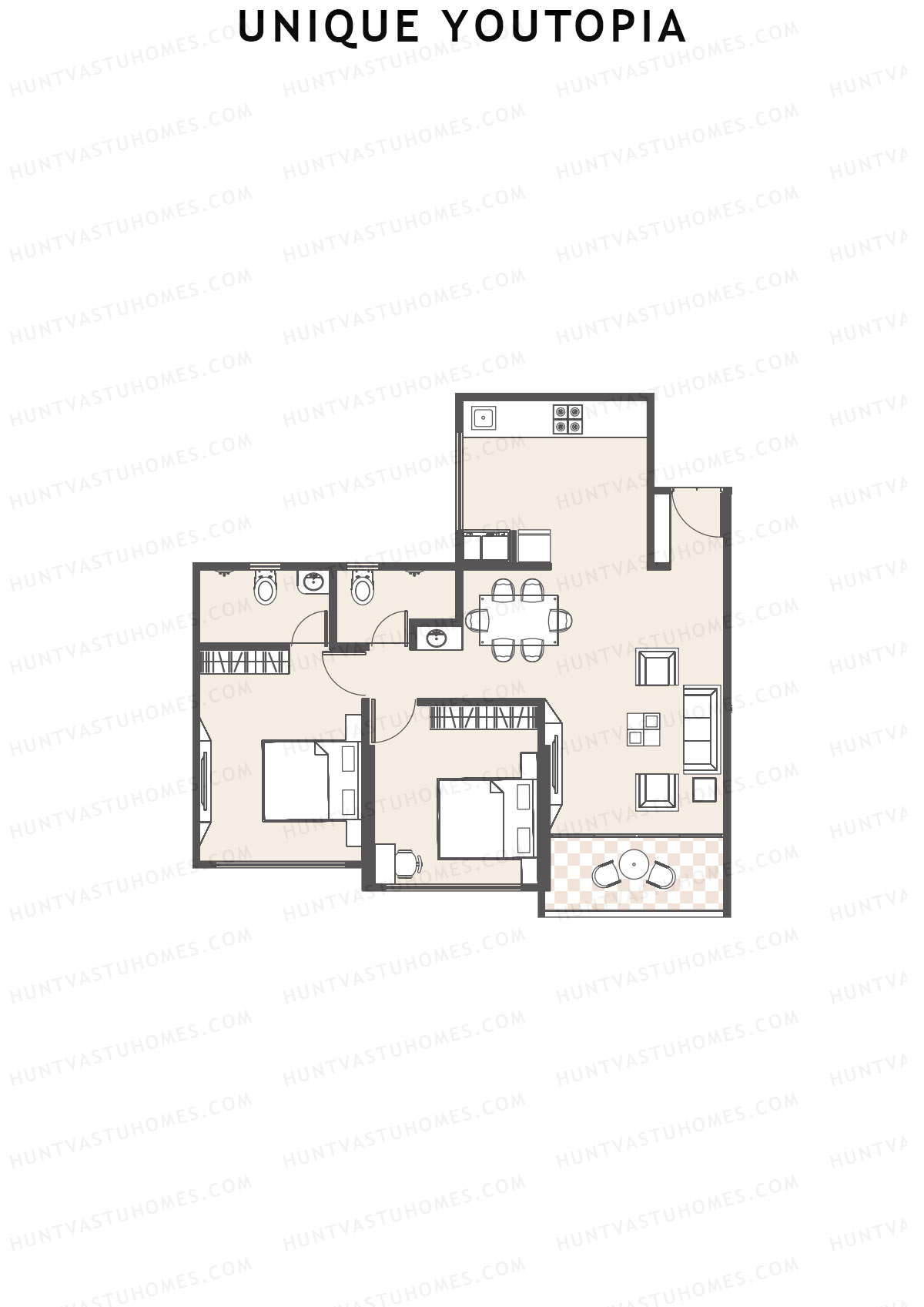 Unique Youtopia Wing A3 Unit 3 Floor Plan