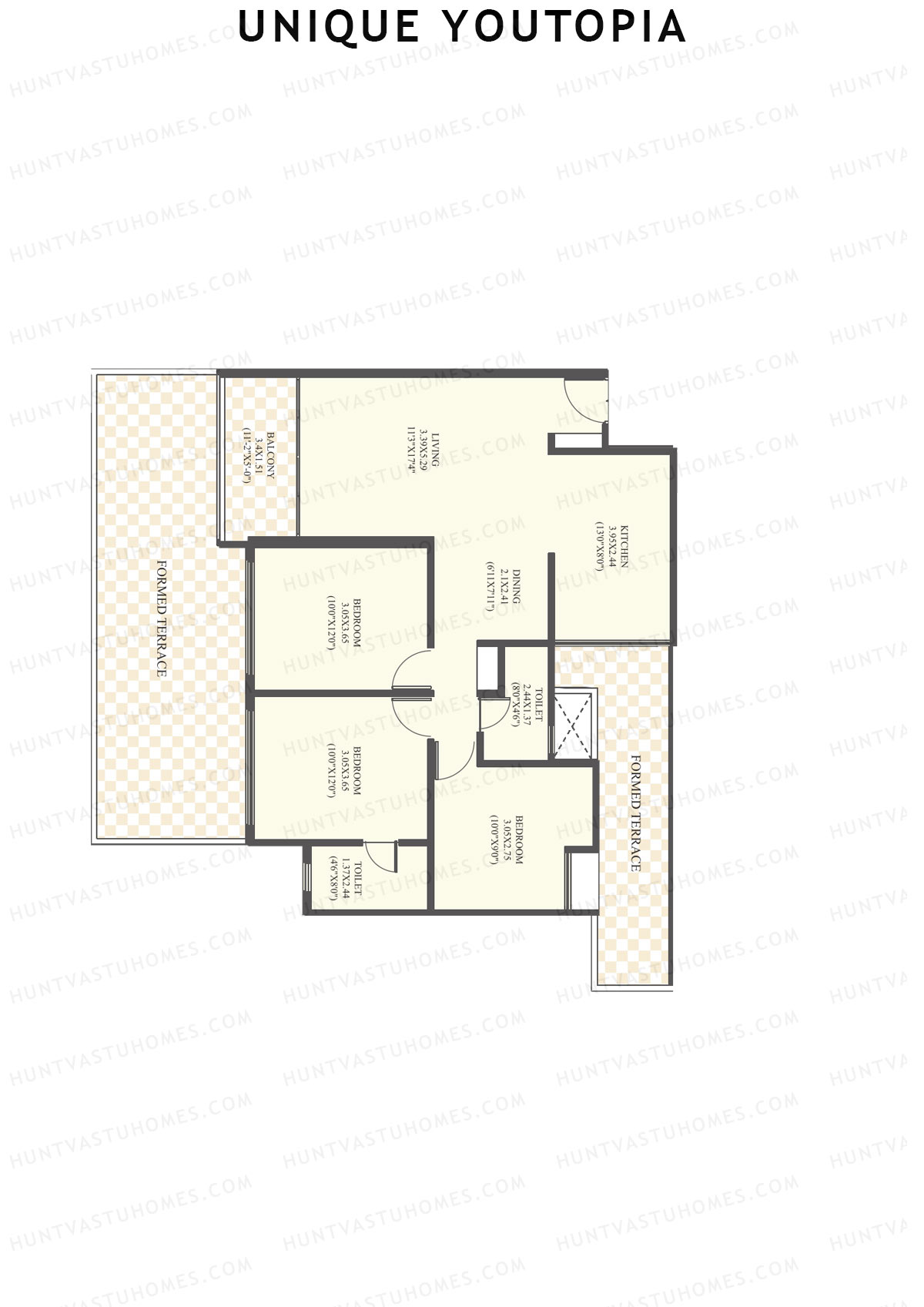 Unique Youtopia Wing A3 Unit 5 Floor Plan