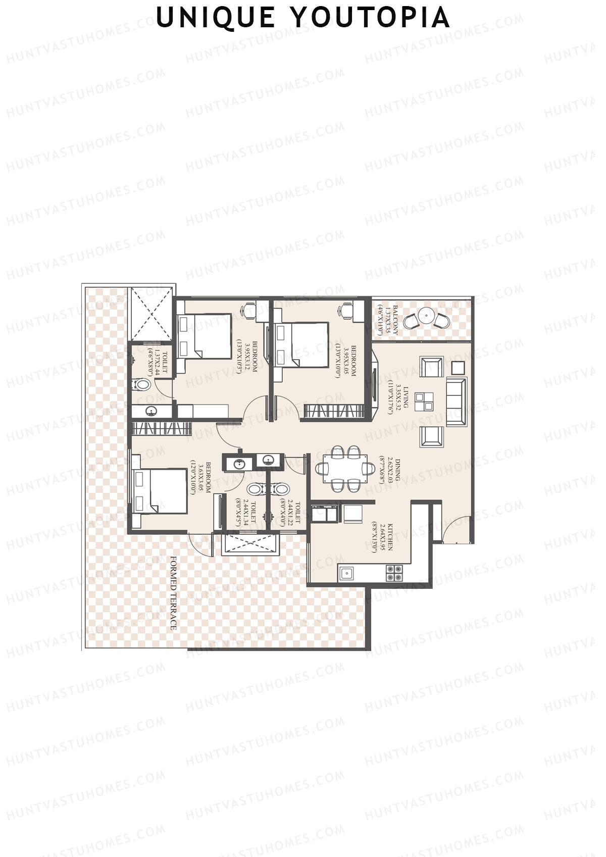 Unique Youtopia Wing A3 Unit 6 Floor Plan
