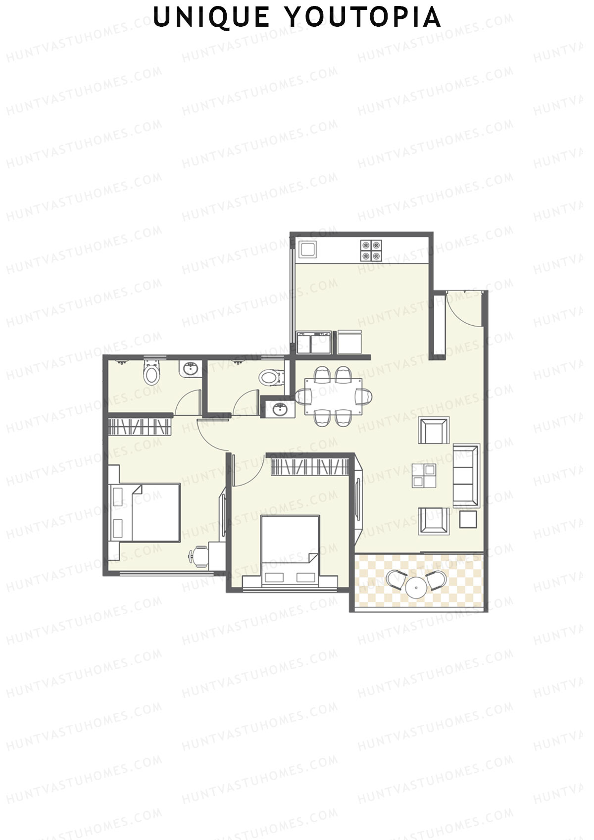 Unique Youtopia Wing A4 Unit 3 Floor Plan