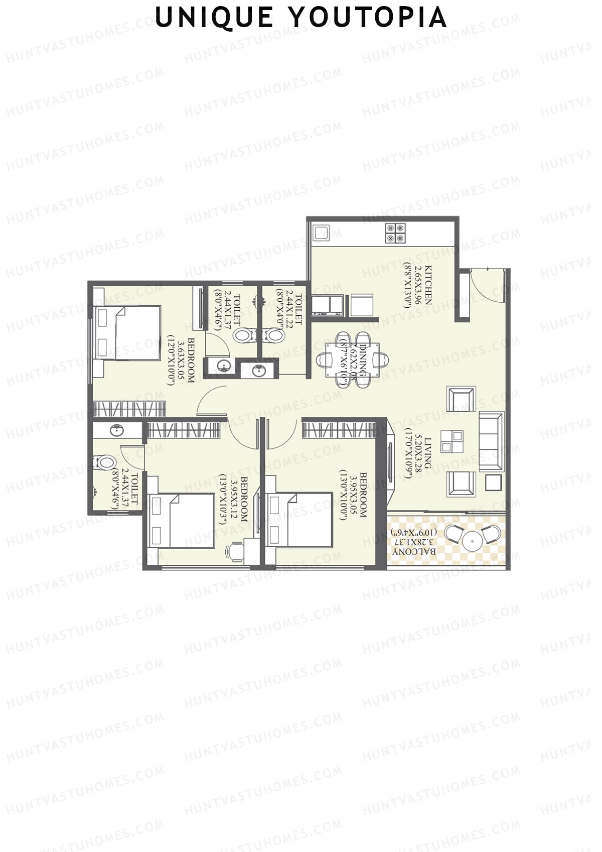 Unique Youtopia Wing A4 Unit 5 Floor Plan