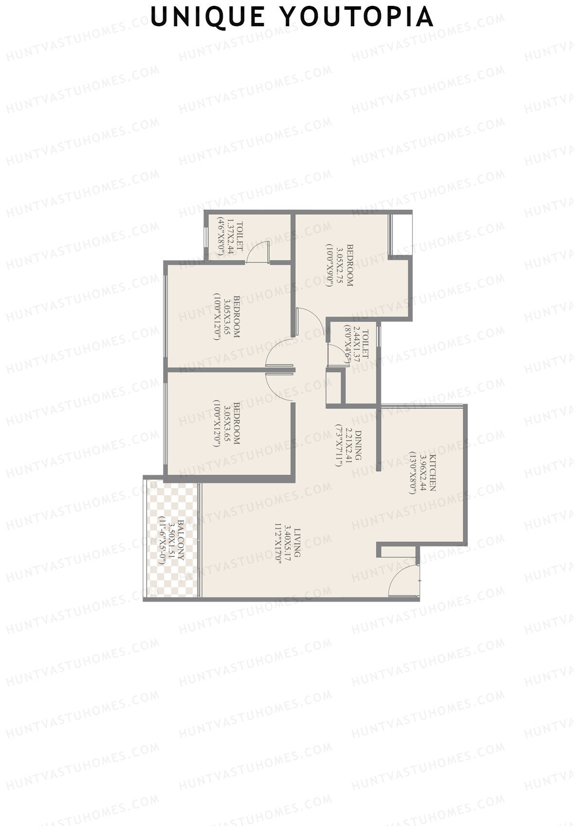 Unique Youtopia Wing A4 Unit 6 Floor Plan