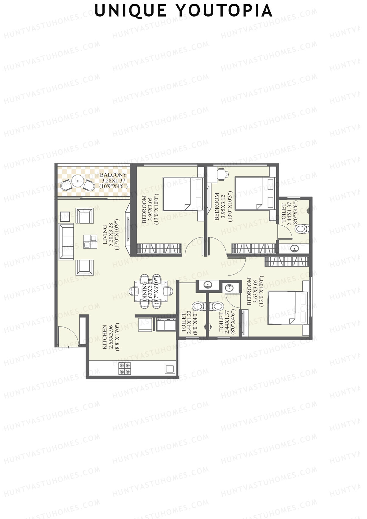 Unique Youtopia Wing A5 Unit 1 Floor Plan
