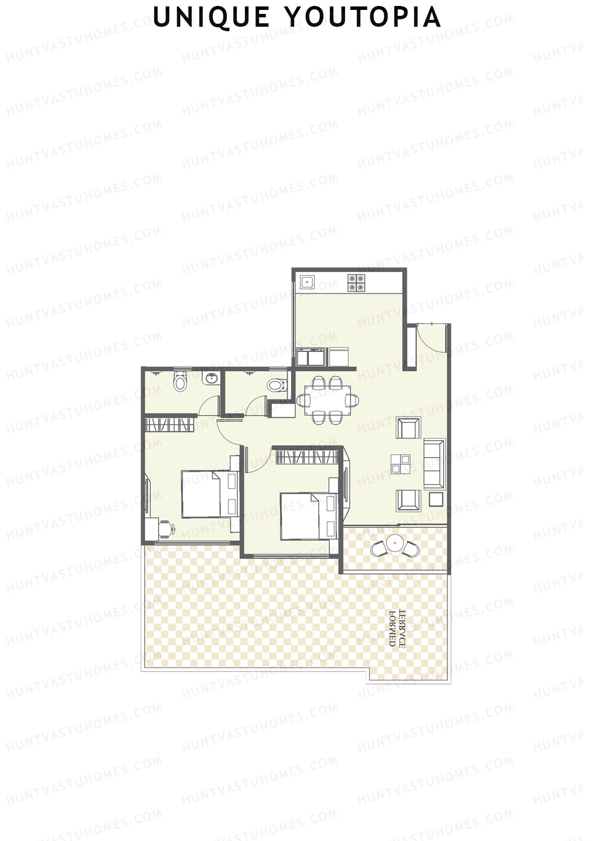 Unique Youtopia Wing A5 Unit 3 Floor Plan
