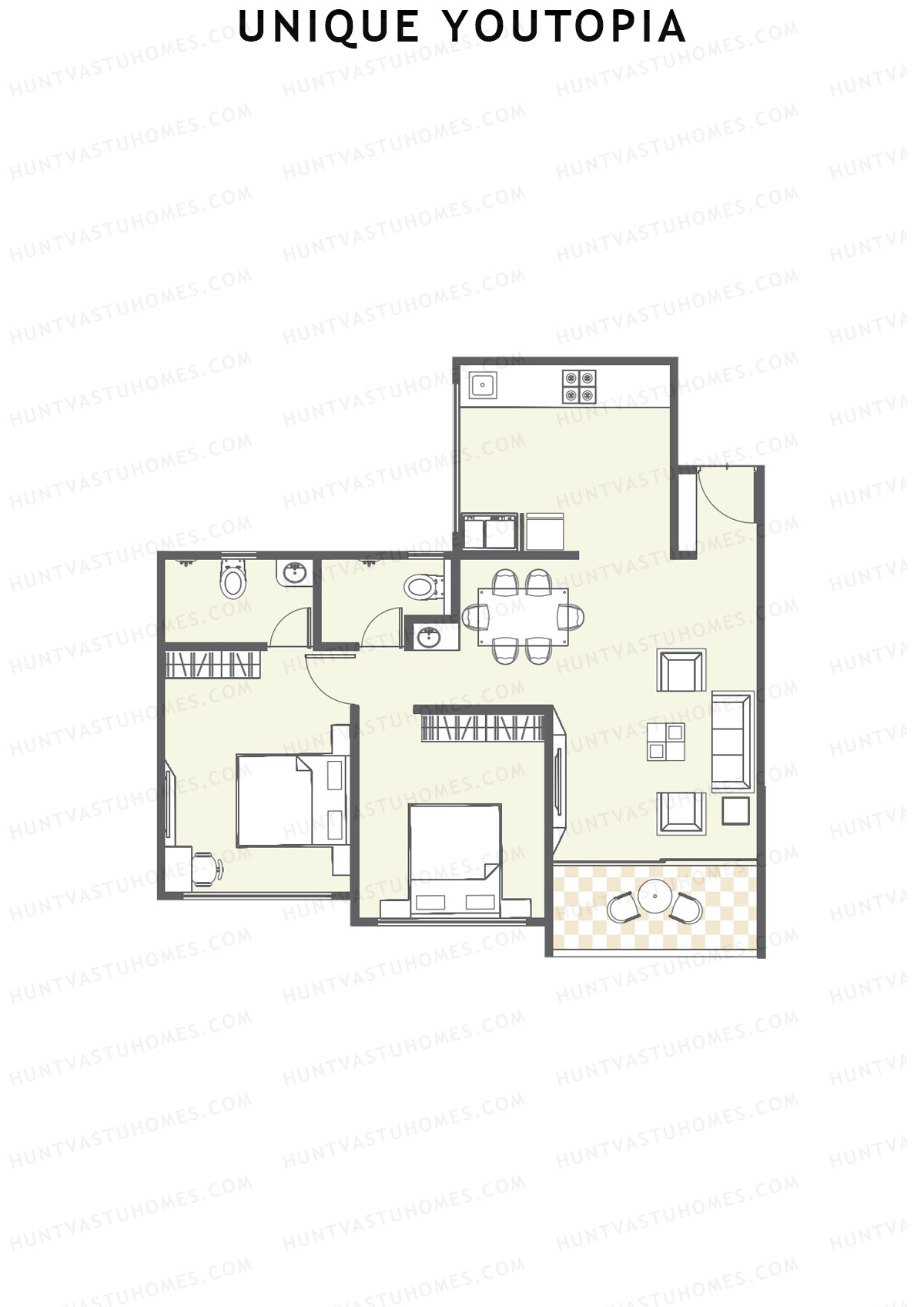 Unique Youtopia Wing A5 Unit 3 Floor Plan