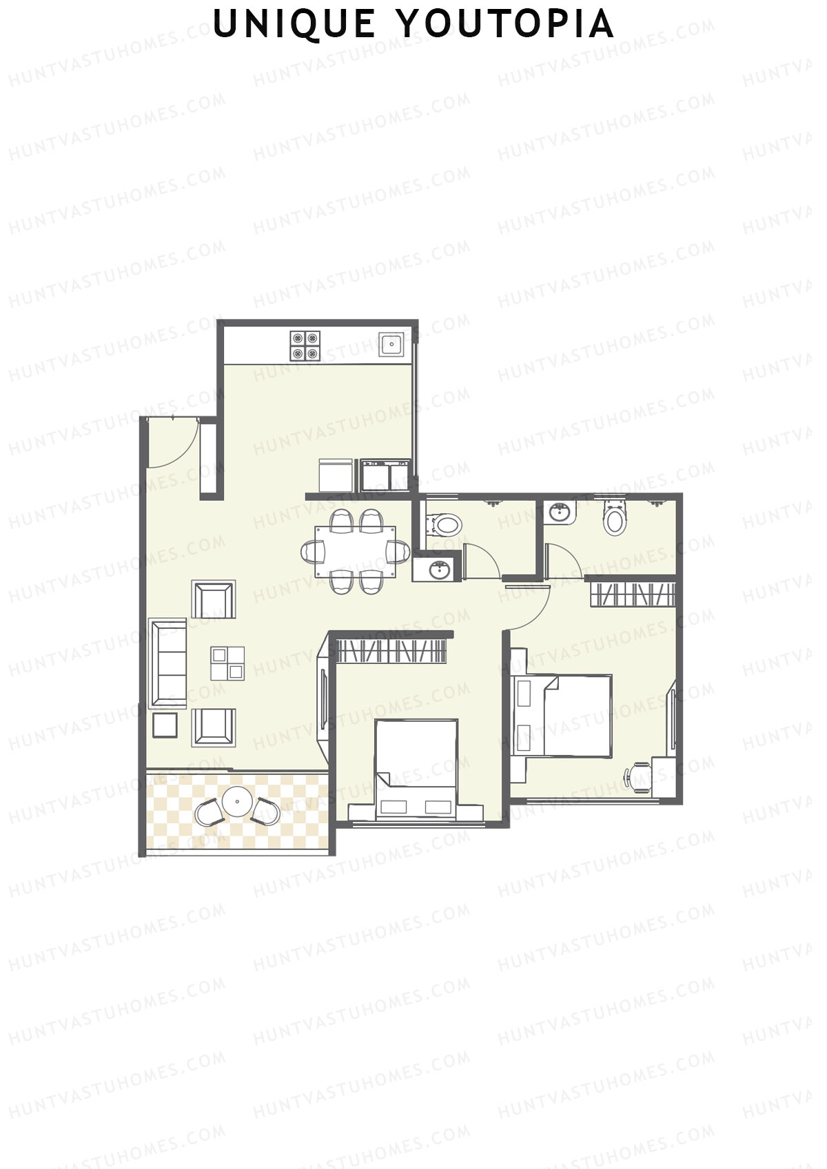 Unique Youtopia Wing A5 Unit 4 Floor Plan