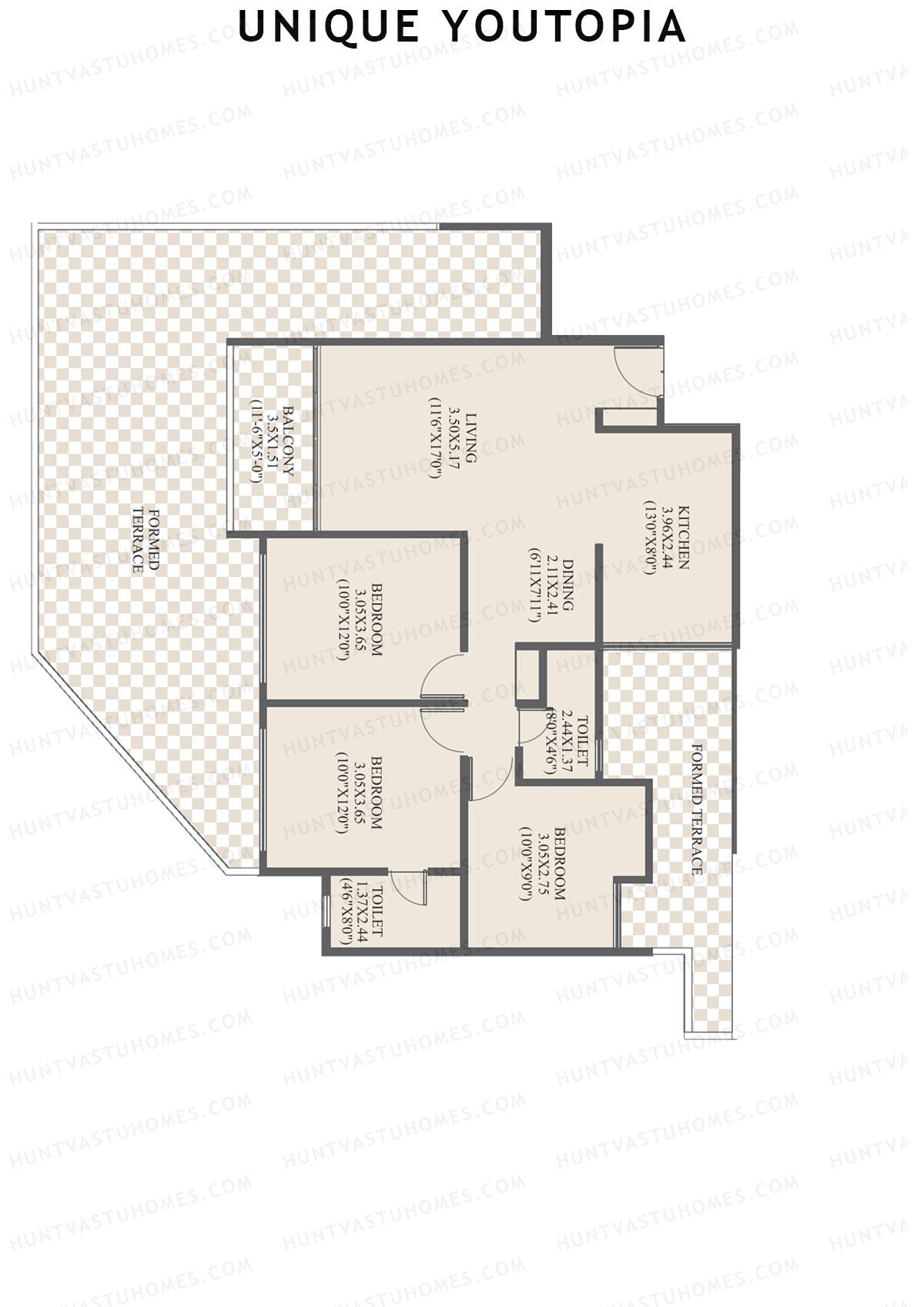 Unique Youtopia Wing A5 Unit 5 Floor Plan