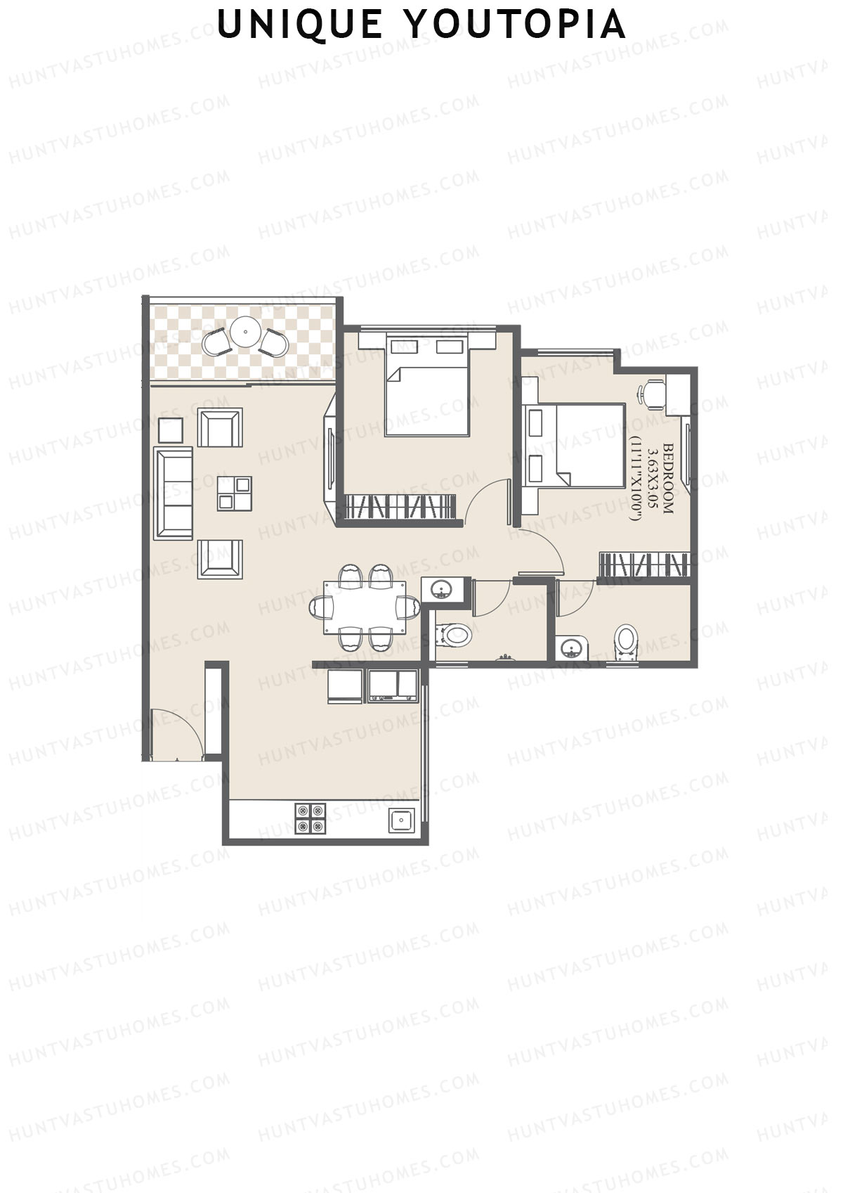 Unique Youtopia Wing A6 Unit 1 Floor Plan