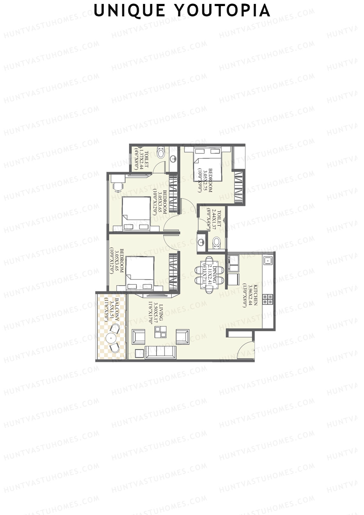 Unique Youtopia Wing A6 Unit 6 Floor Plan