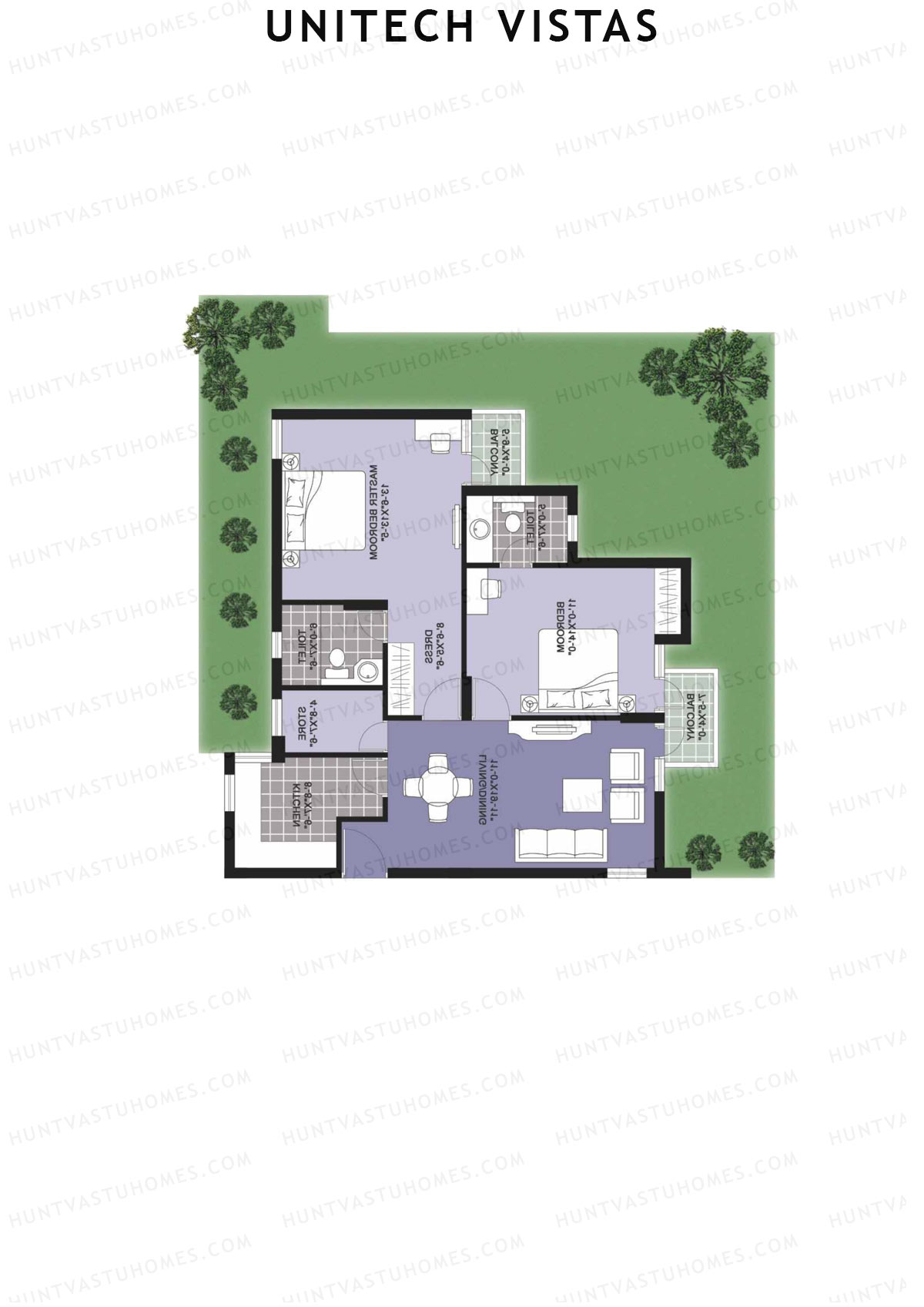 Unitech Vistas Block E2 Unit 4 (Type Z1) Floor Plan
