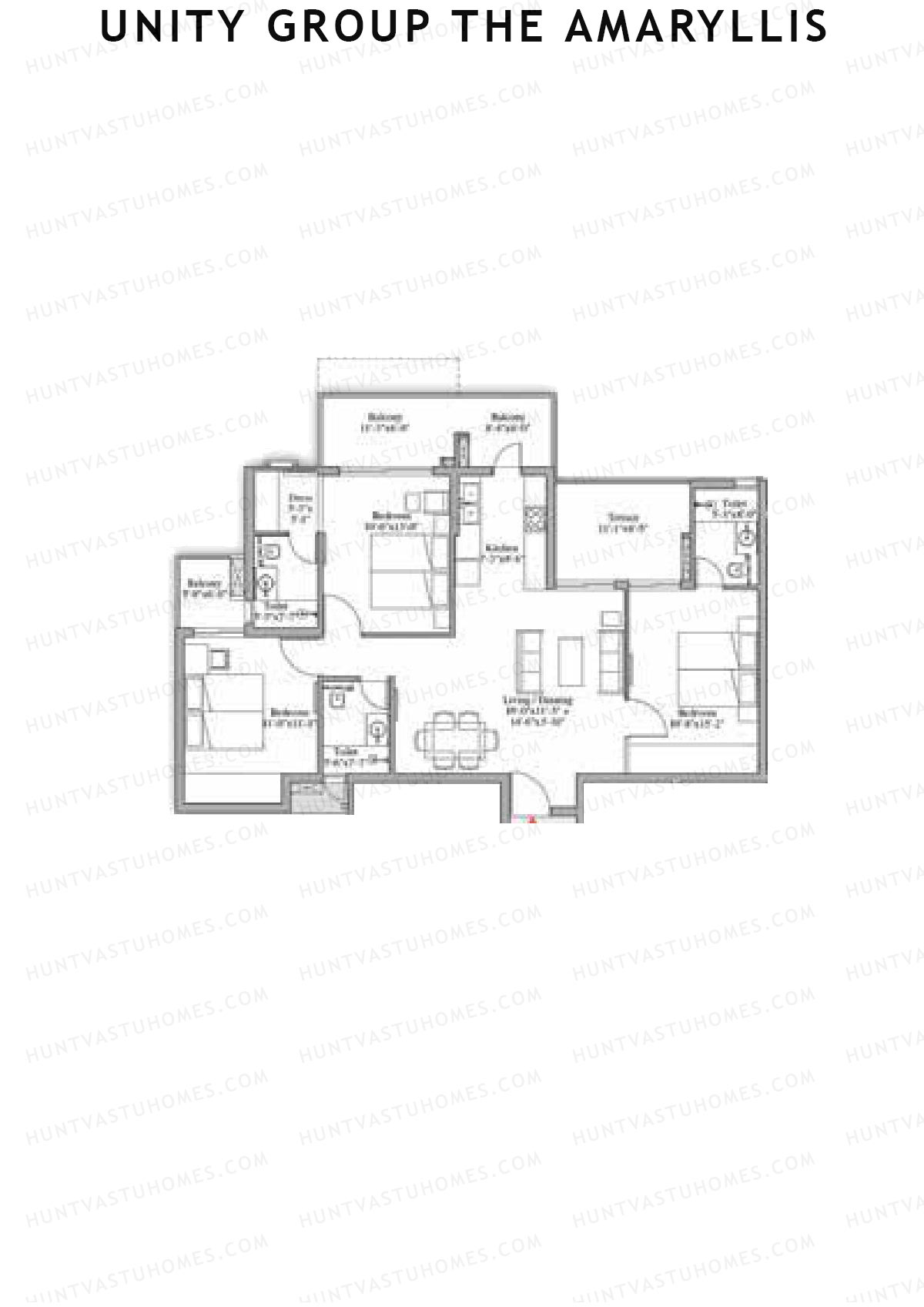 Unity Group The Amaryllis Tower 11 Unit 2 Floor Plan