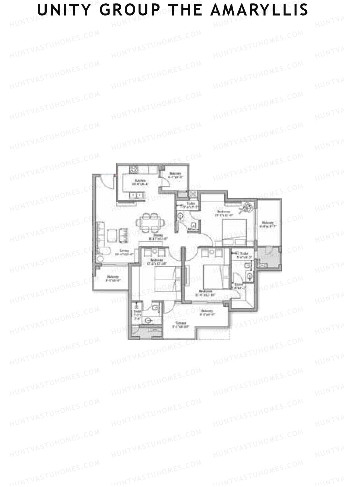 Unity Group The Amaryllis Tower 11 Unit 4 Floor Plan