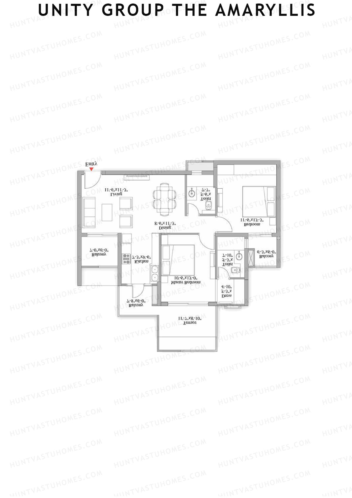 Unity Group The Amaryllis Tower 3 Unit 5 Floor Plan