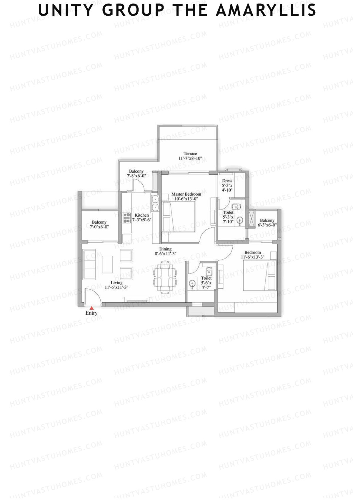 Unity Group The Amaryllis Tower 3 Unit 8 Floor Plan