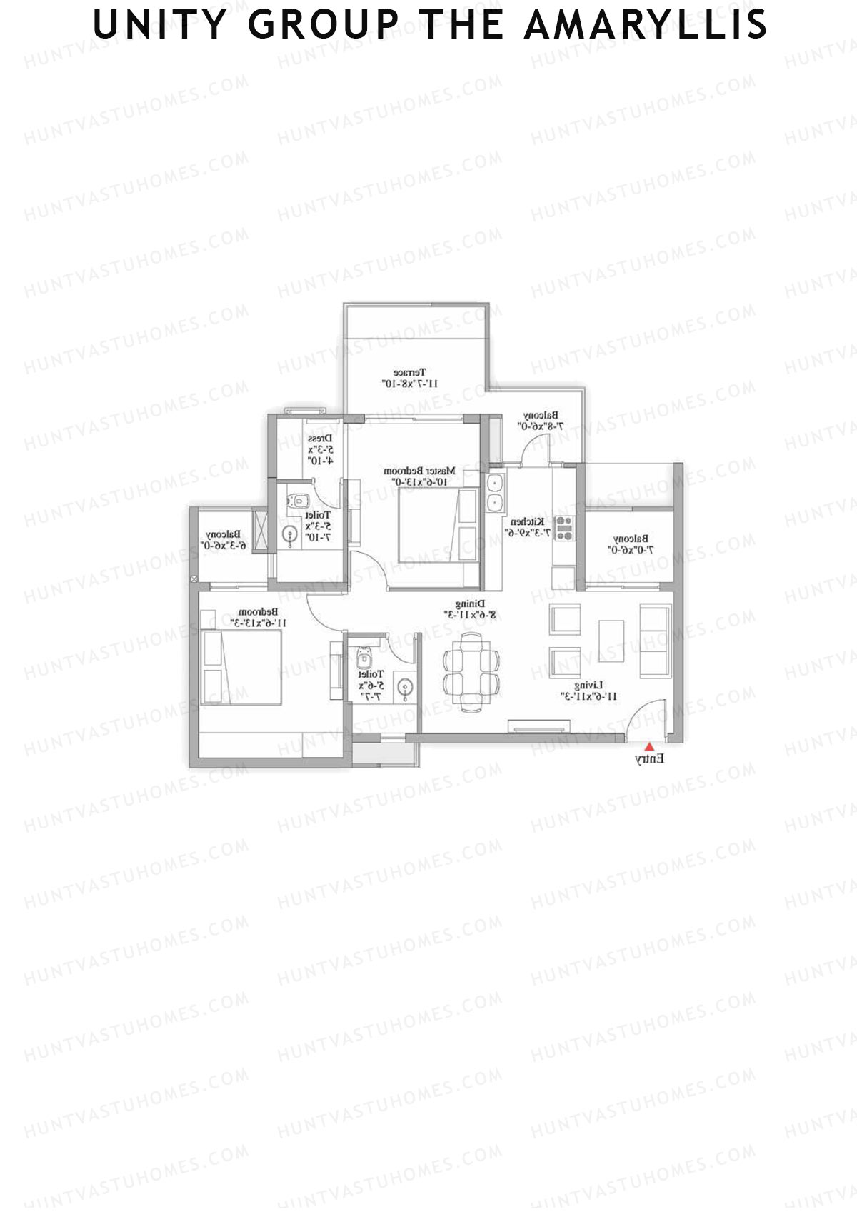 Unity Group The Amaryllis Tower 5 Unit 5 Floor Plan