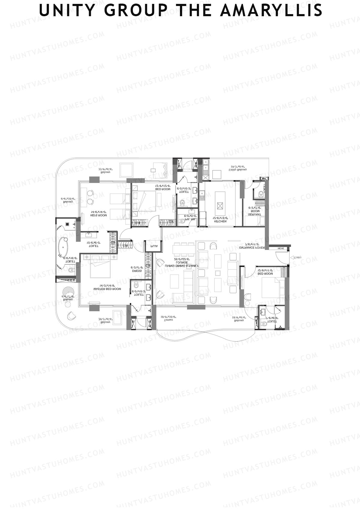 Unity Group The Amaryllis Tower A Unit 2 Floor Plan