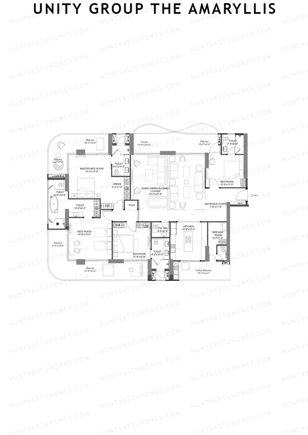 Unity Group The Amaryllis Tower A Unit 5 Floor Plan