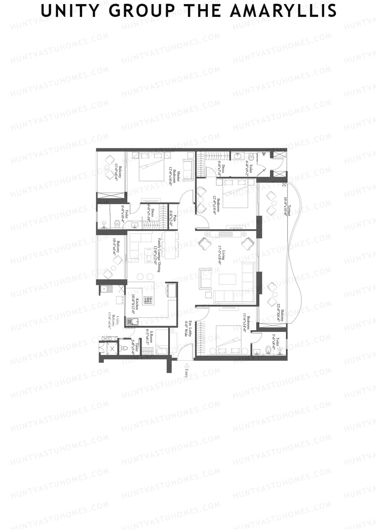 Unity Group The Amaryllis Tower A Unit 6 Floor Plan