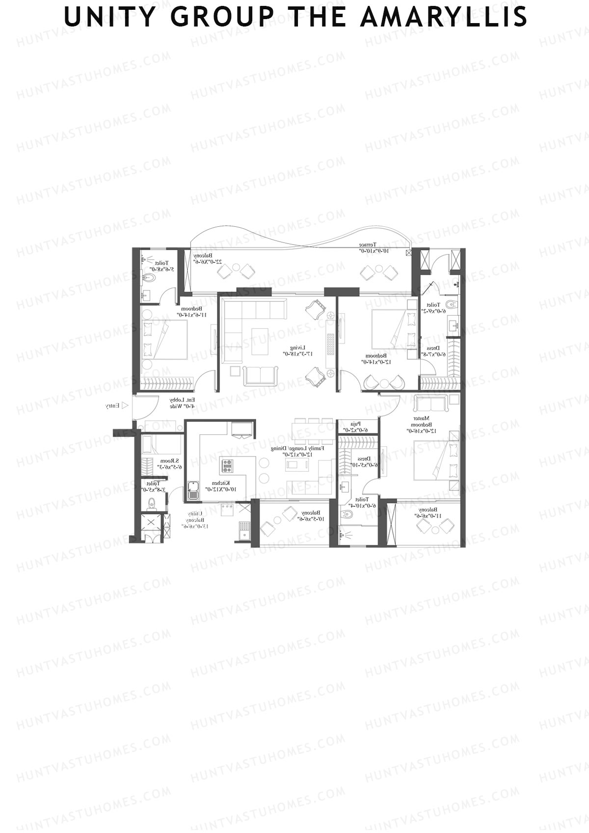 Unity Group The Amaryllis Tower D Unit 1 Floor Plan
