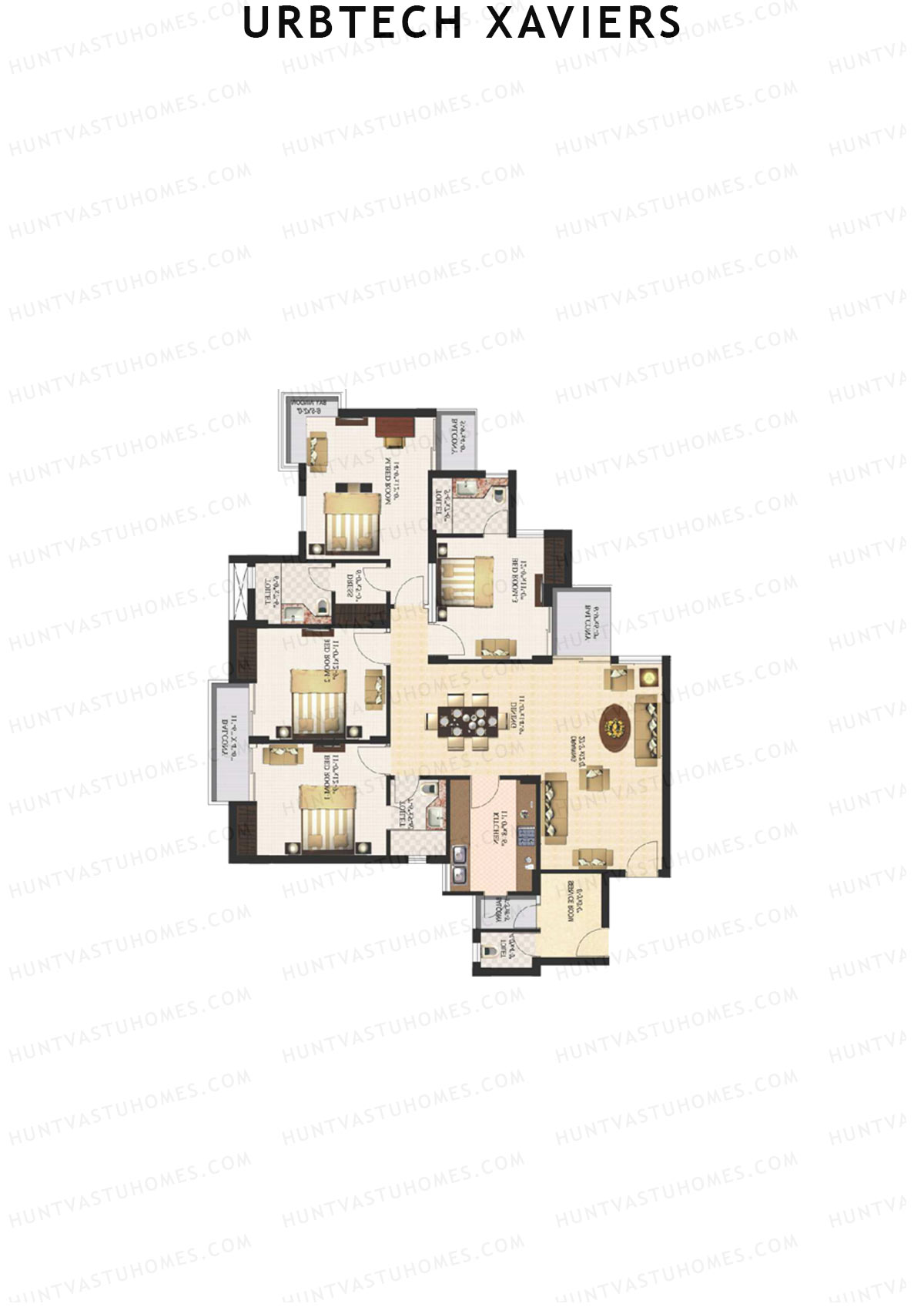 Urbtech Xaviers Cambridge Unit 1 Floor Plan