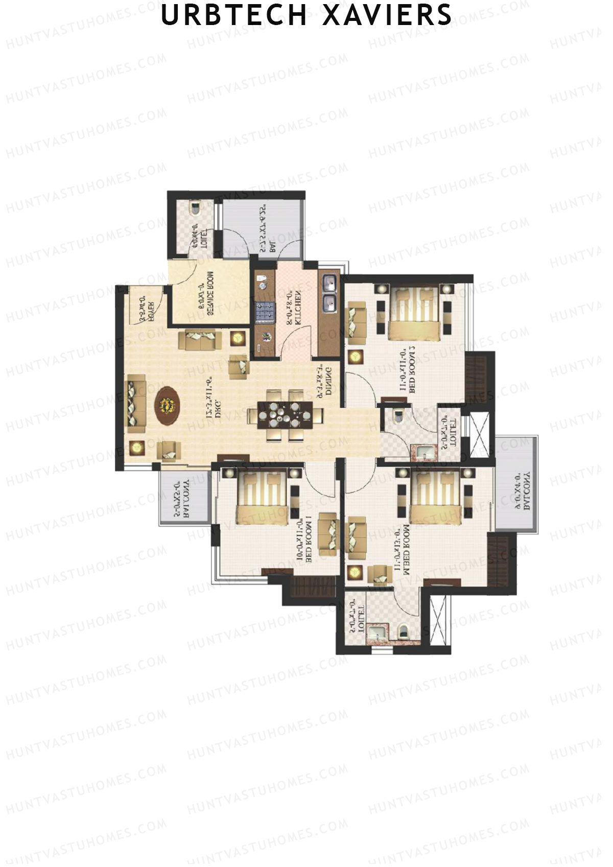 Urbtech Xaviers Cambridge Unit 3 Floor Plan