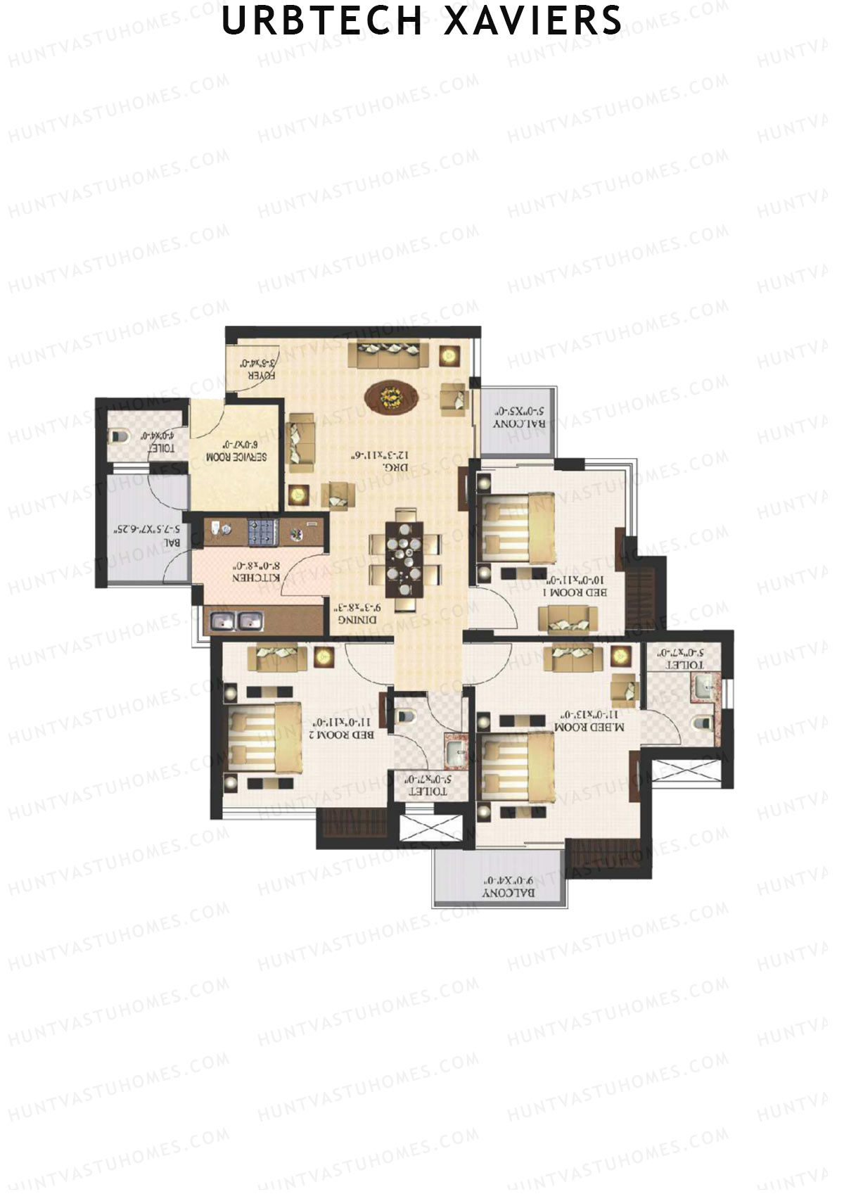 Urbtech Xaviers Cambridge Unit 4 Floor Plan
