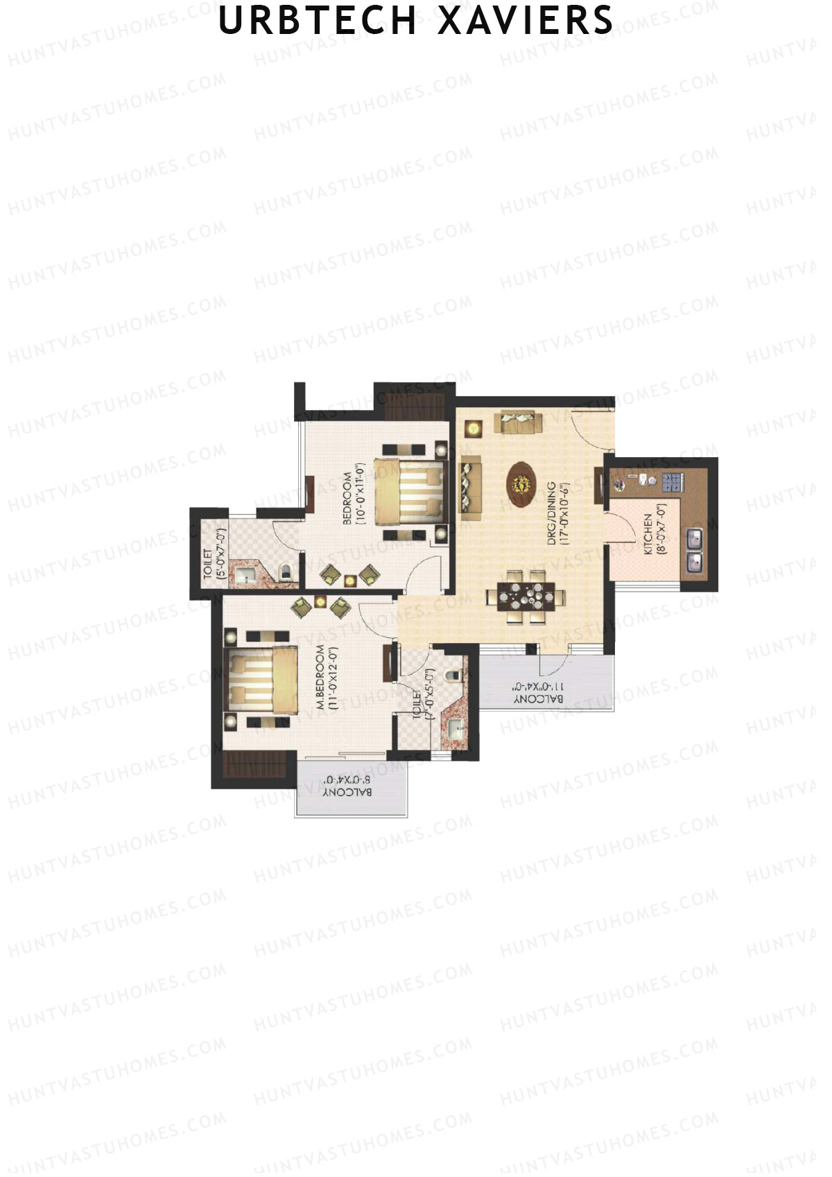 Urbtech Xaviers Imperial Unit 1 Floor Plan