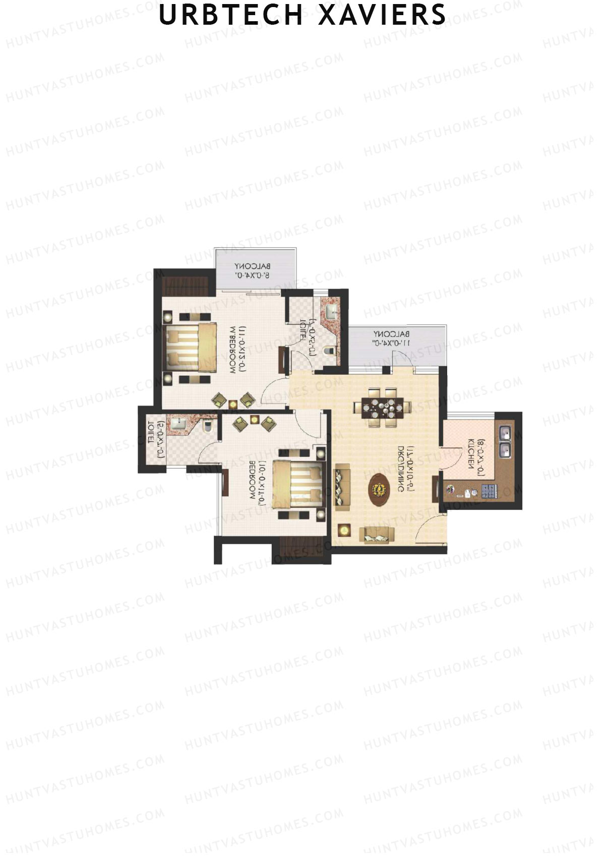 Urbtech Xaviers Imperial Unit 2 Floor Plan