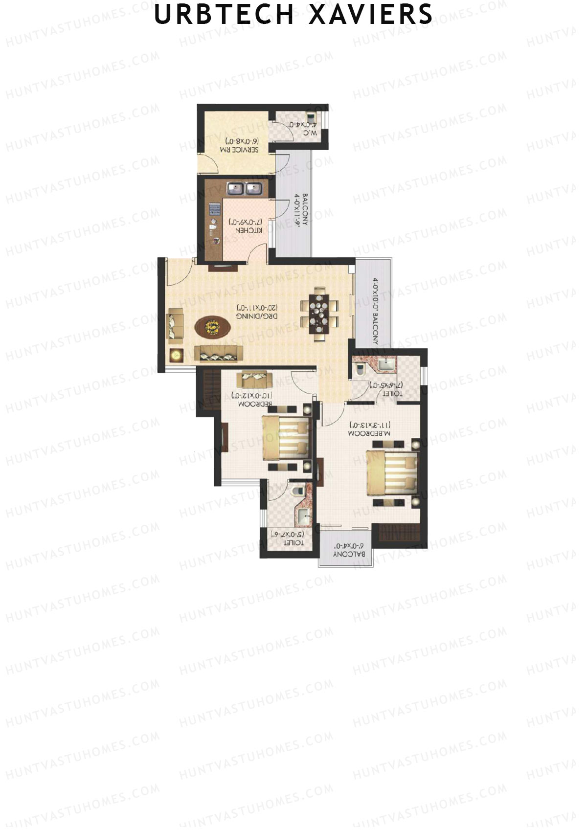 Urbtech Xaviers Imperial Unit 7 Floor Plan