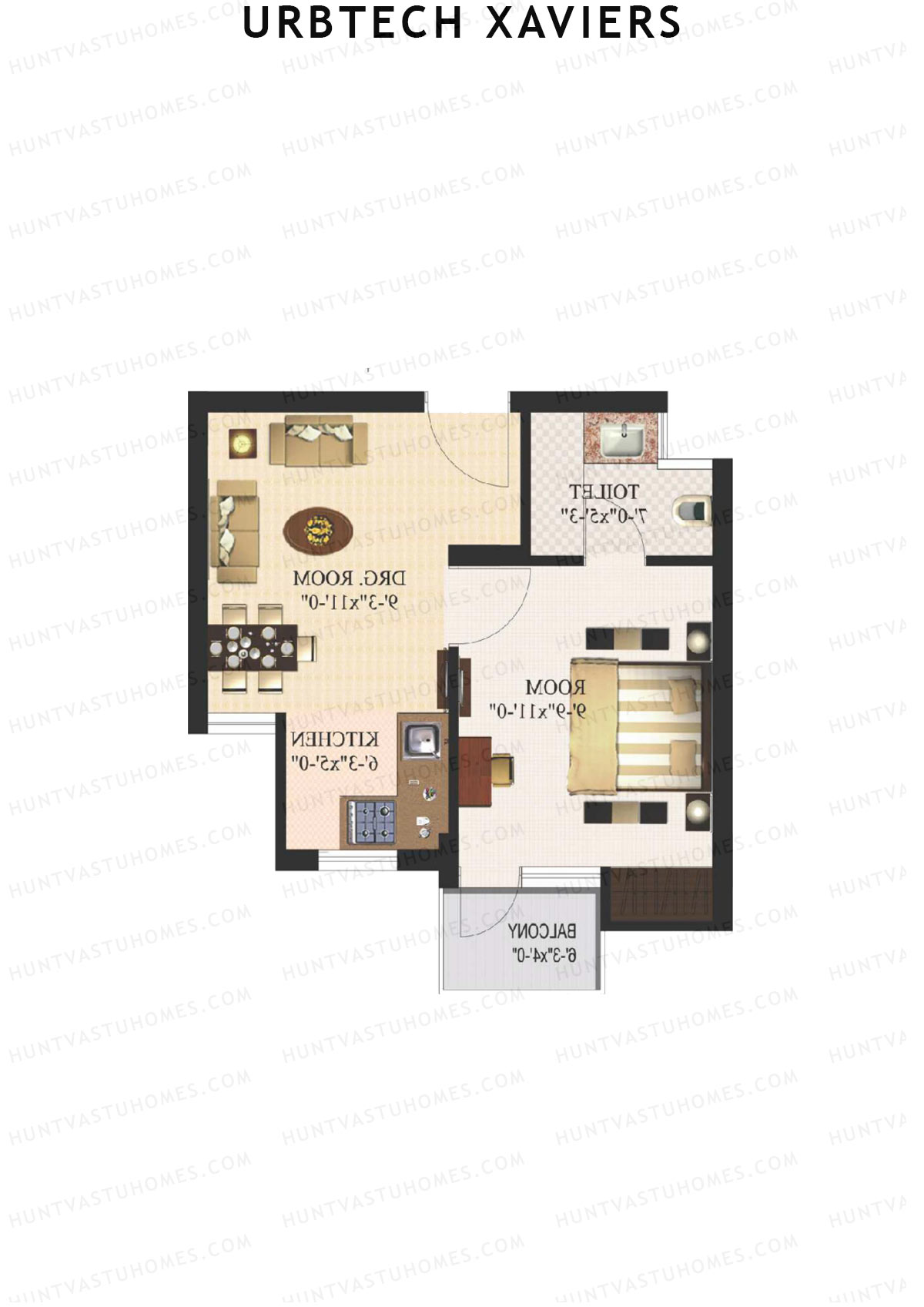 Urbtech Xaviers Marriot Unit 4 Floor Plan