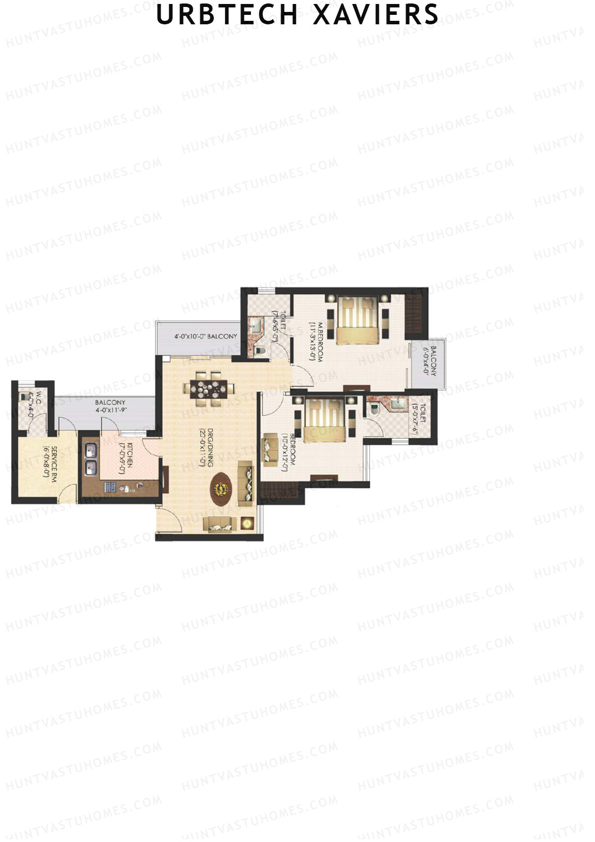 Urbtech Xaviers Pacific Unit 5 Floor Plan