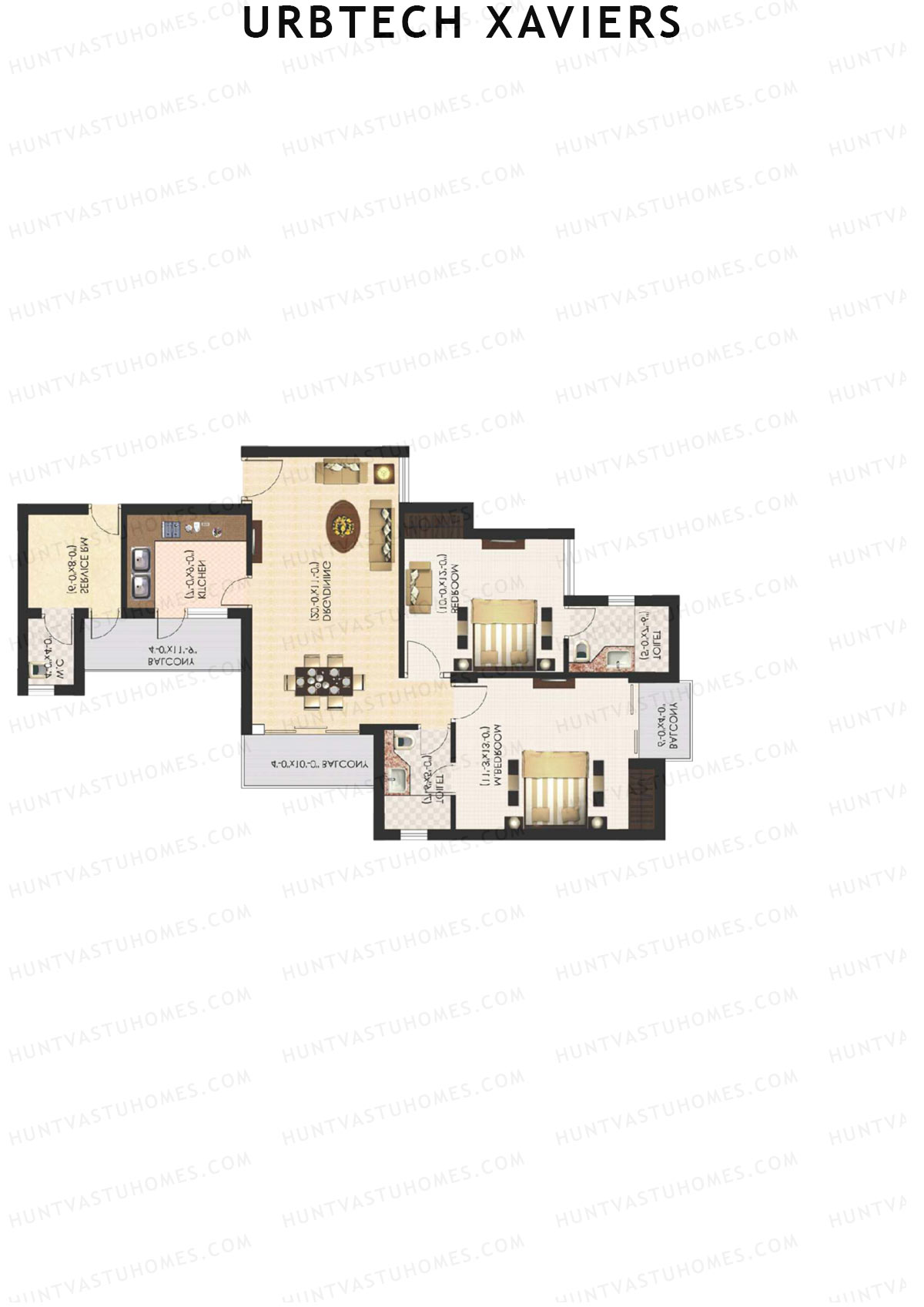 Urbtech Xaviers Pacific Unit 6 Floor Plan
