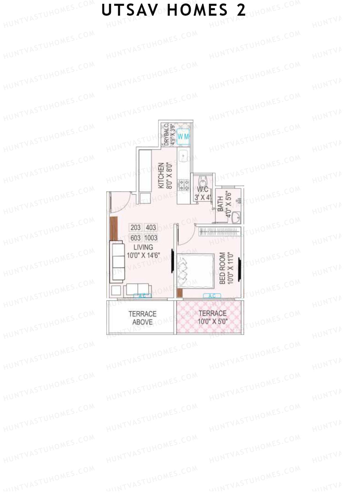 Utsav Homes 2 Tower A Unit 3 Floor Plan