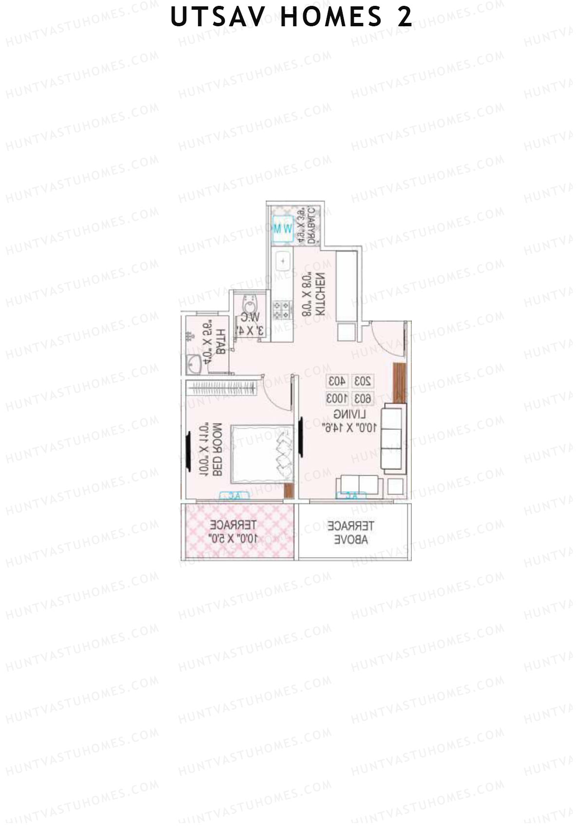 Utsav Homes 2 Tower A Unit 4 Floor Plan