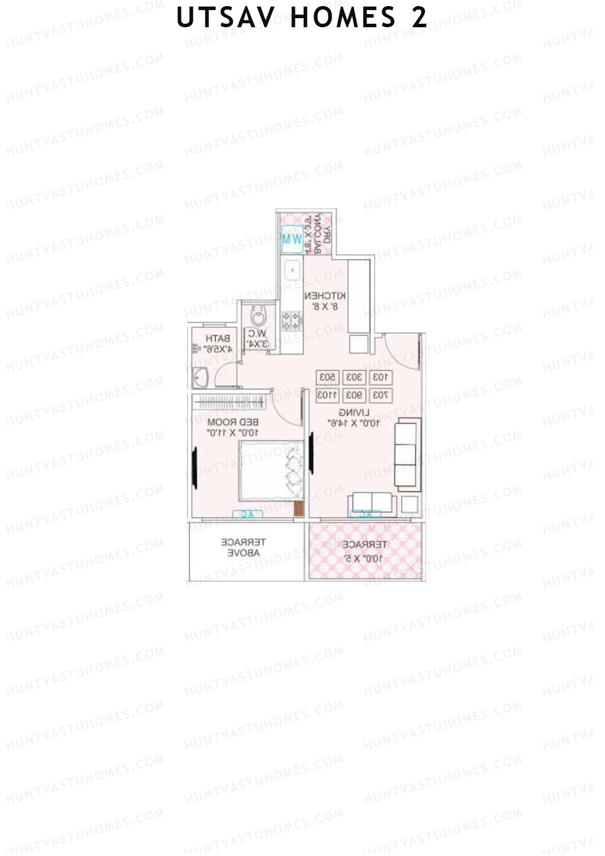 Utsav Homes 2 Tower A Unit 4 Floor Plan