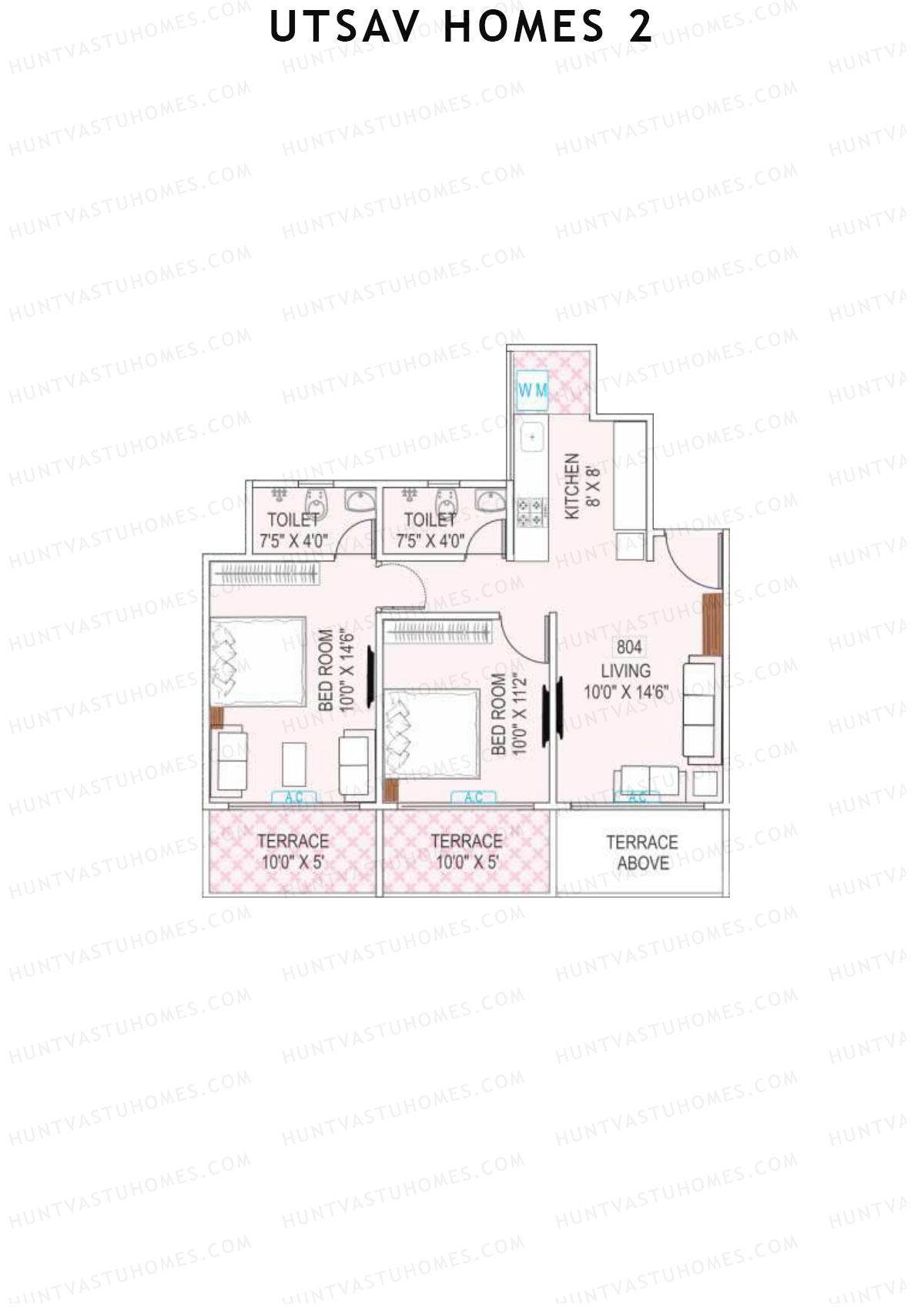 Utsav Homes 2 Tower A Unit 4 Floor Plan