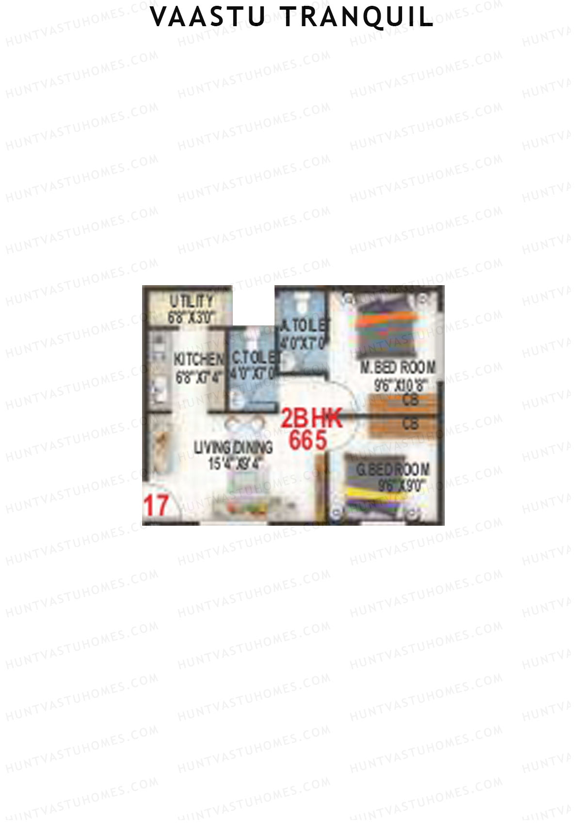 Vaastu Tranquil Wing A Unit 17 Floor Plan