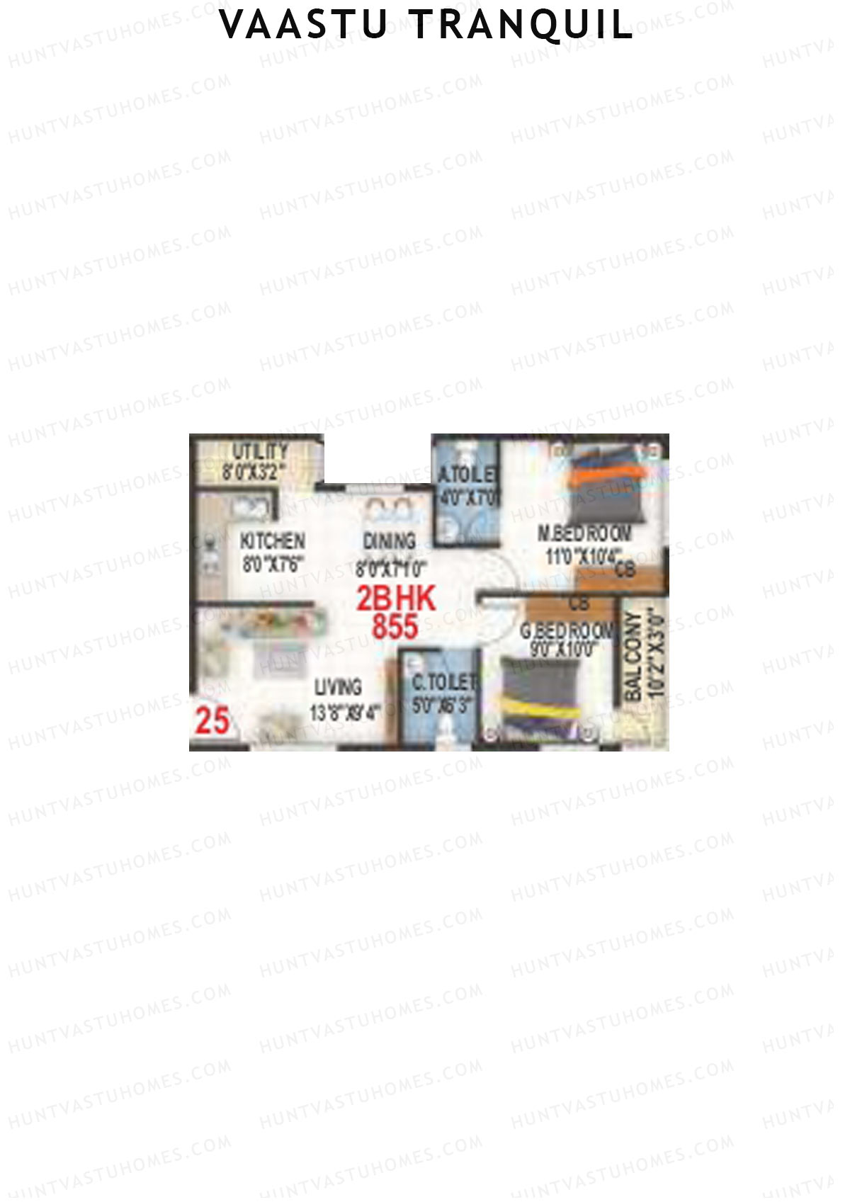 Vaastu Tranquil Wing A Unit 25 Floor Plan