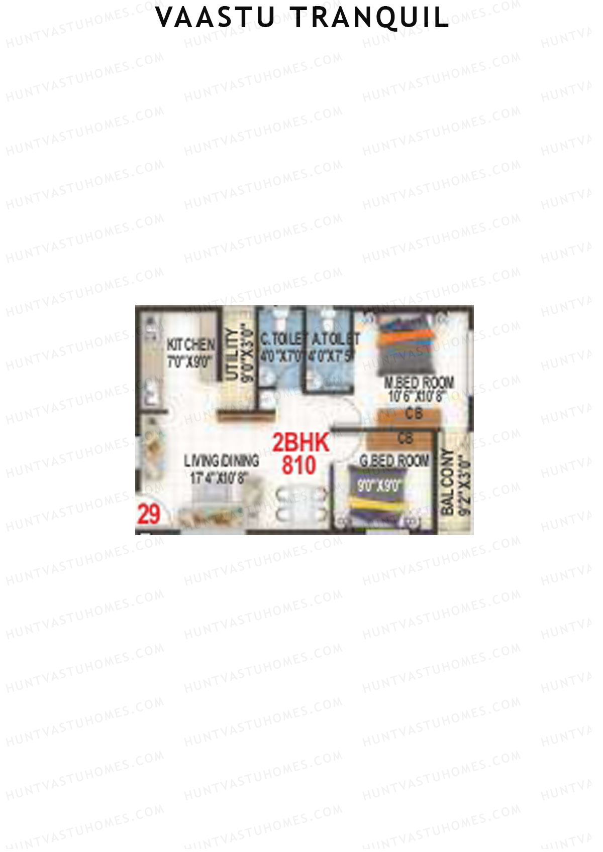 Vaastu Tranquil Wing A Unit 29 Floor Plan
