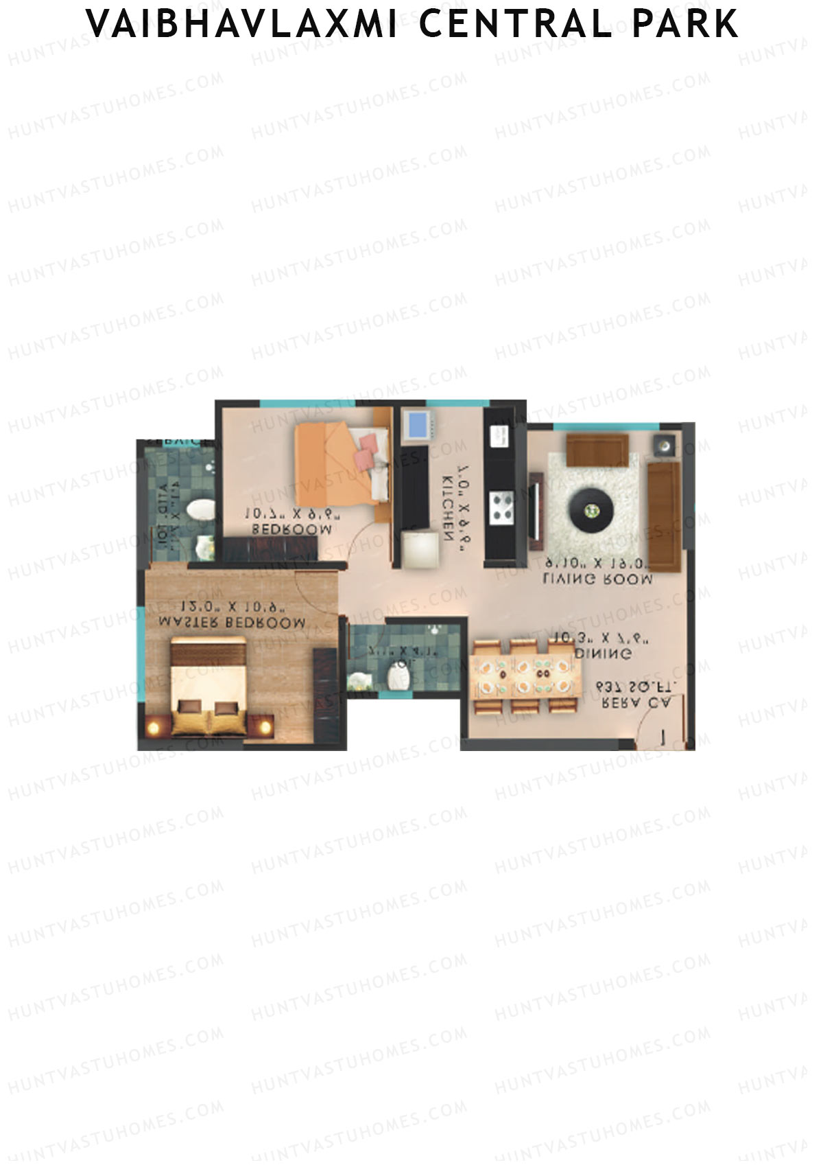 Vaibhavlaxmi Central Park Wing A Unit 2 Floor Plan