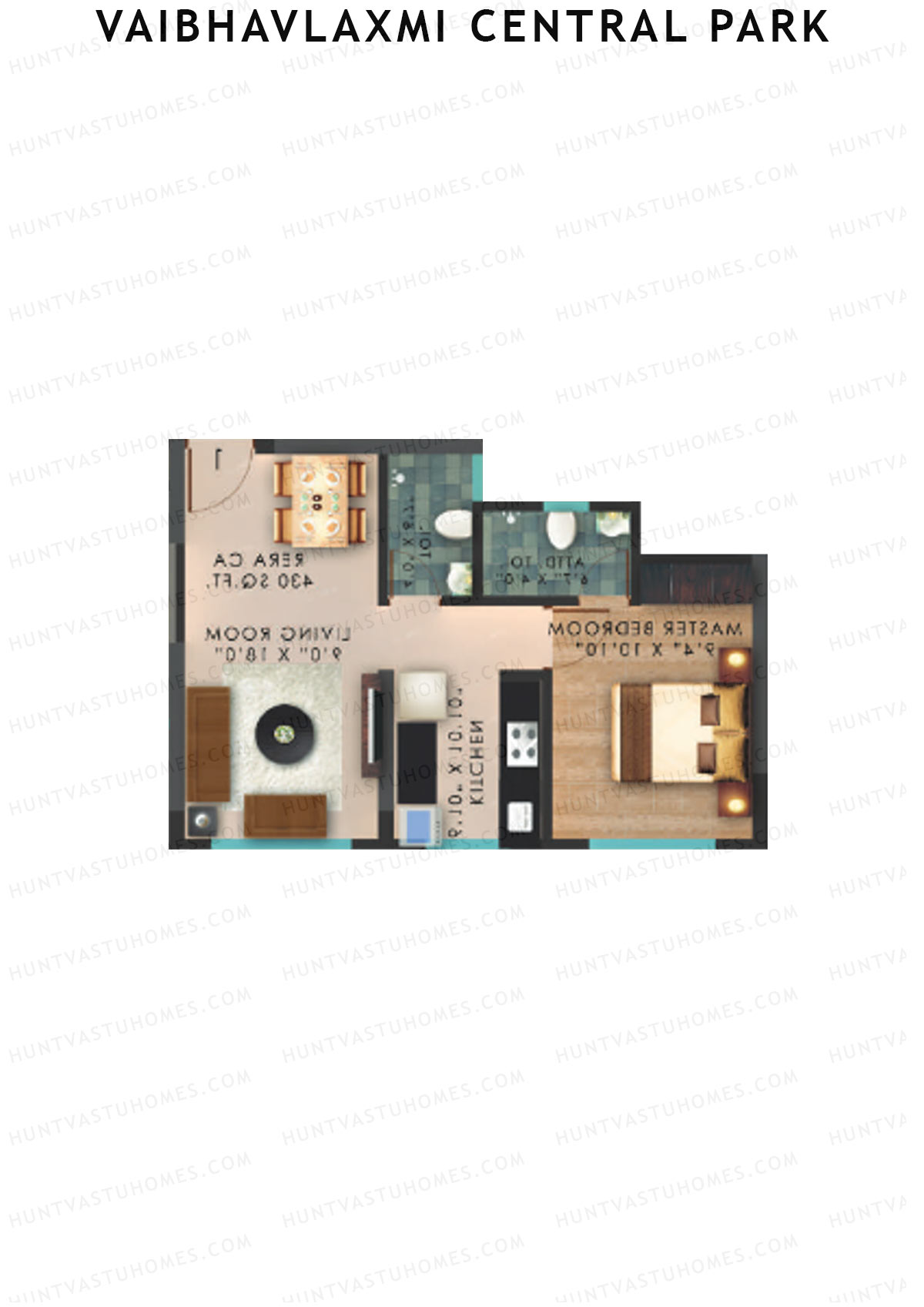 Vaibhavlaxmi Central Park Wing B Unit 5 Floor Plan